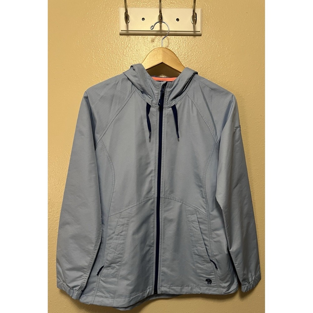 Mountain Hardwear Activa Lightweight Softshell Jacket Hood Light Blue Women's M